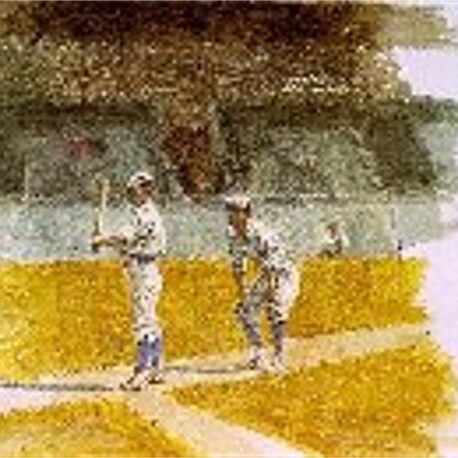 JUgadores de Baseball practicando