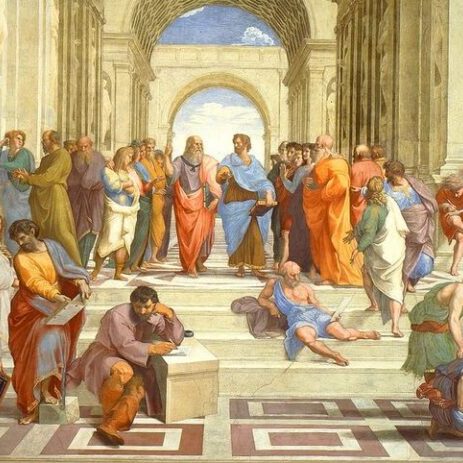 La Escuela de Atenas, Rafael 1509, detalle